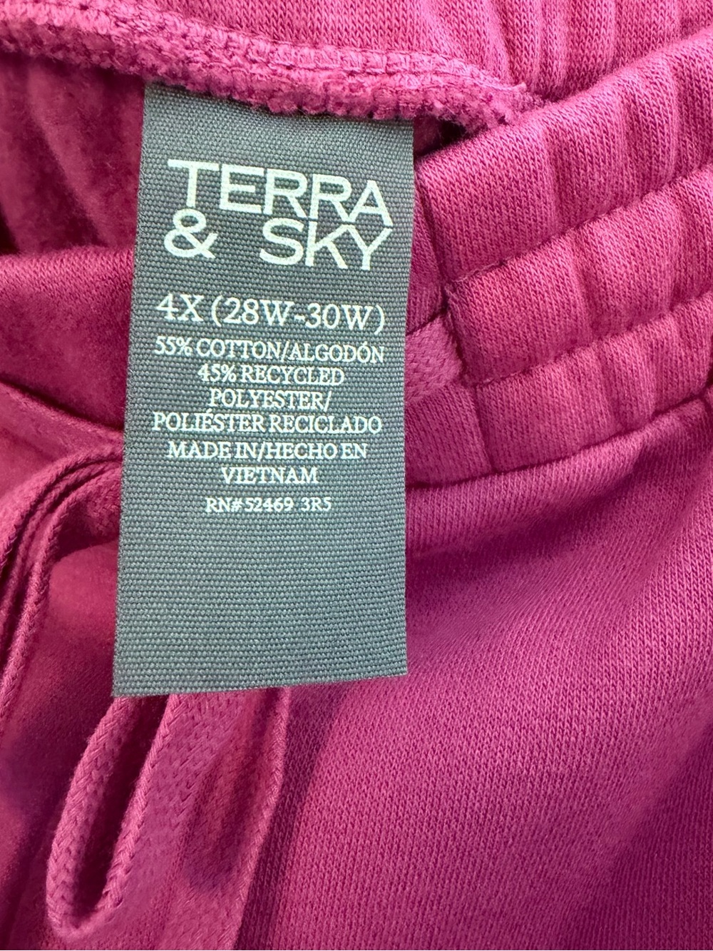 Terra & Sky Drawstring Athletic Shorts — Magenta Pink - Picture 2 of 3